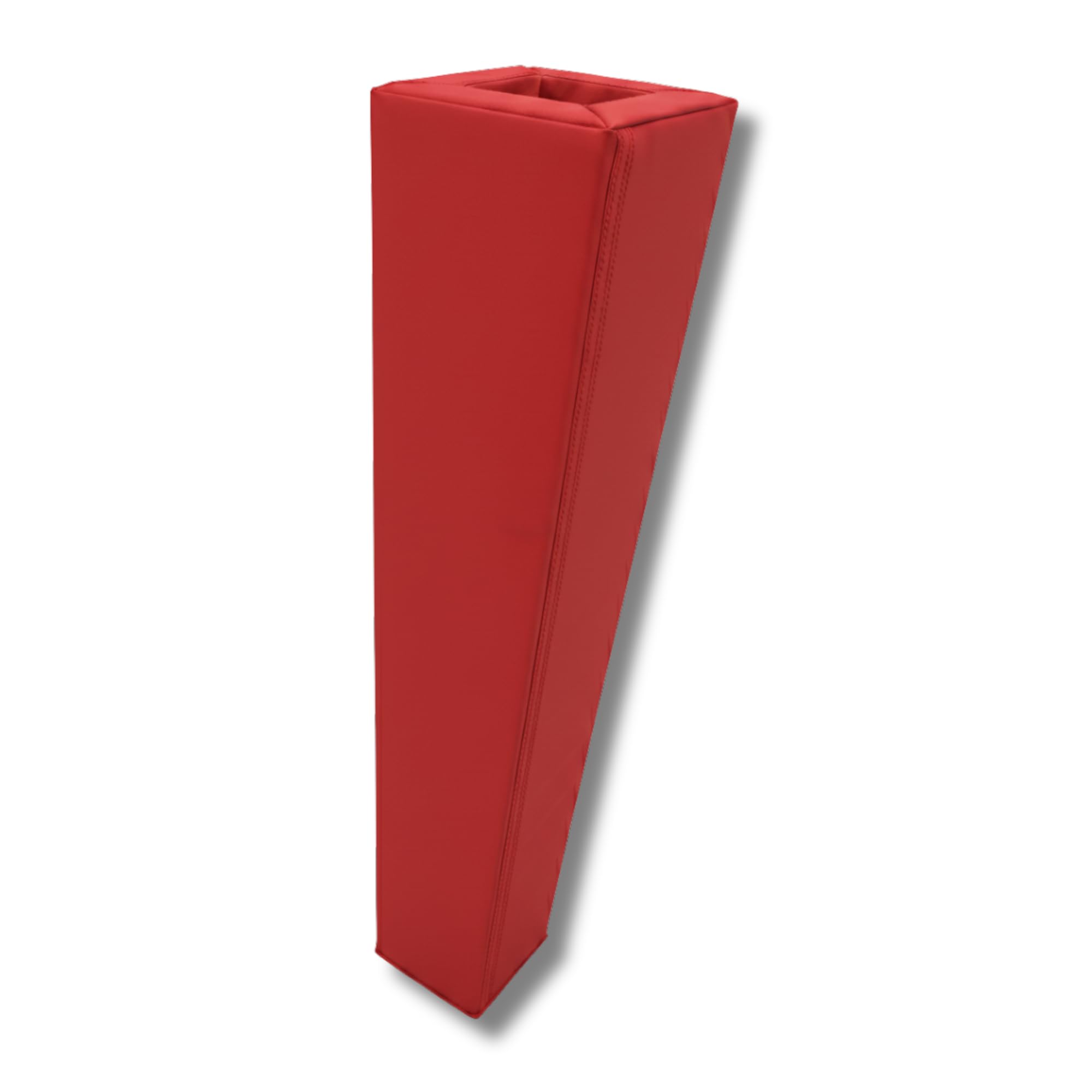 Safety Pads - Red Square Foam Pole Pad - 10x150cm - Football, Rugby & Basketball - Impact Protection - Garage, Car Park & Playground