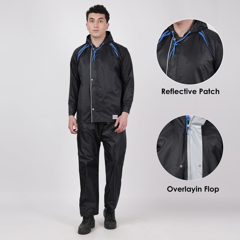 Image of Indian Terrain Men's Rain Coat with Pant waterproof and heavy duty