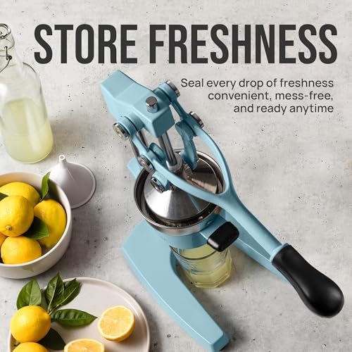 Image of Zulay Kitchen Cast Iron Juicer - Heavy Duty Manual Juicer with Detachable Strainers for Easy Cleaning, Orange Juice Press for Citrus Fruits, Perfect for Bartenders, Juice Lovers & Health Enthusiasts