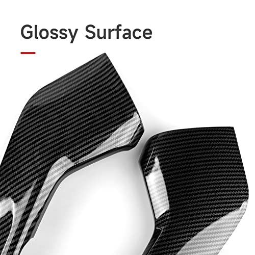 Image of Car Side Gear Shift Cover Strip Decals for 2022 2023 2024 2025 2026 Honda Civic 11th Gen Accessories ABS Carbon Fiber Interior Stickers