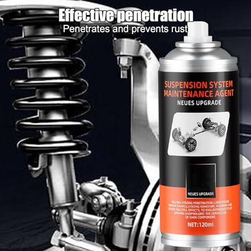 Car Chassis Rust Removal Grease - 120ML Automotive Lubricant, Noise Reduction Formula | Suspension System Care for Trailer Transmission Shock Absorber Bushing Vehicle Maintenance Repair Protection - Thumbnail 4