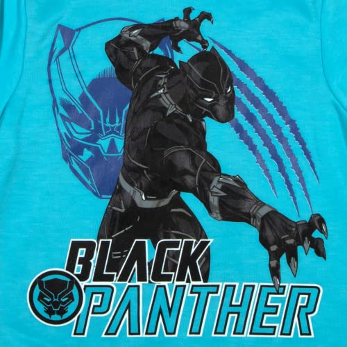 Image of Marvel Avengers Spider-Man Black Panther Miles Morales Boys 2-Piece Fleece Sets, Fleece Hoodie and Pants Bundle Set for Boys