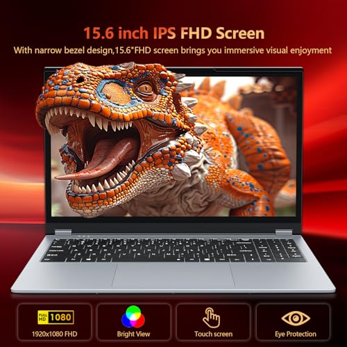 Image of 2 in 1 Laptop Computer, 15.6 Inch Convertible Laptop, 16GB DDR4 RAM 512GB SSD Touchscreen Laptop, AMD Ryzen R3 3200U, AMD Radeon, FHD 1920x1080, 360 Rotating Touch Screen, WiFi 5, Backlit Keyboard