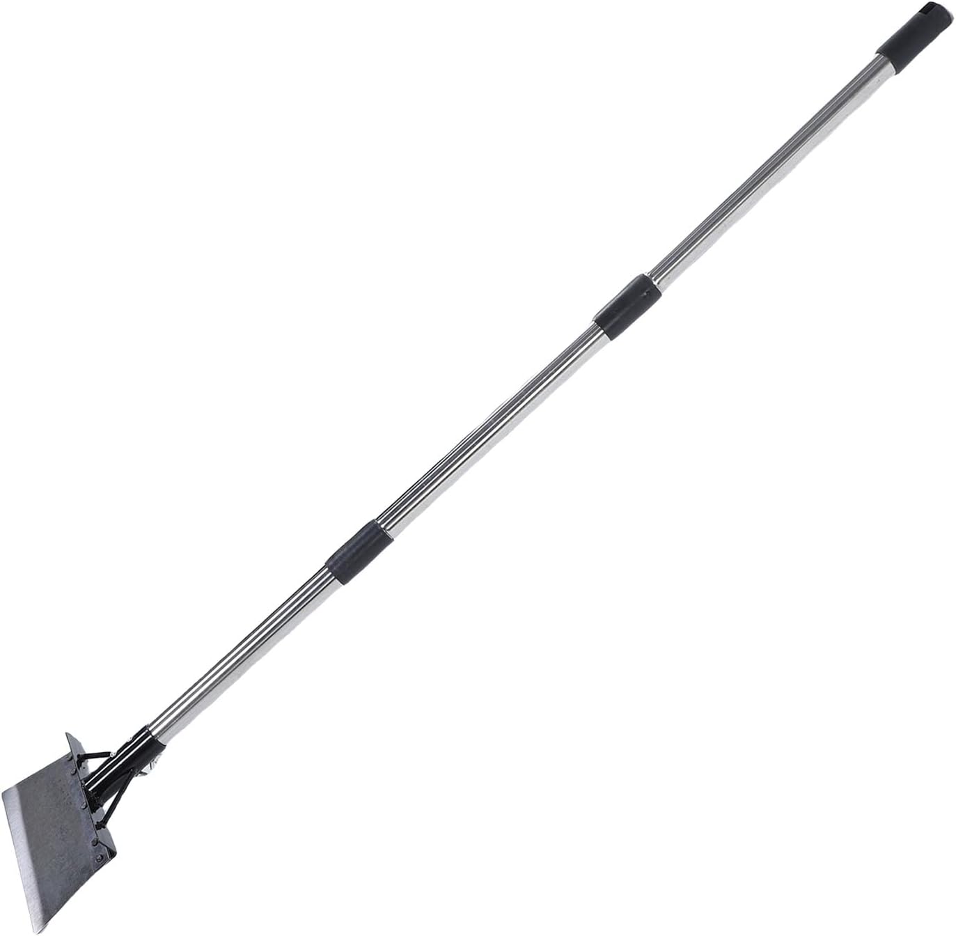 Multifunctional Garden Cleaning Shovel Flat Spade with 47.2in Adjustable Detachable Handle Floor Snow Ice Scraper for Weeding Lawn Edging