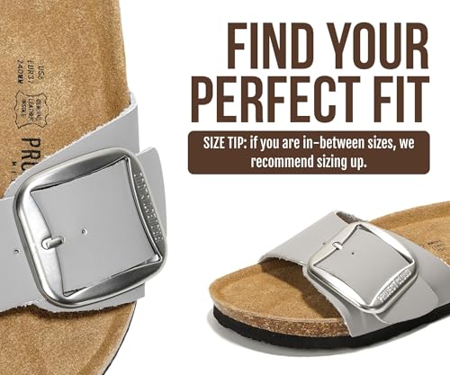 Image of Project Cloud 100% Genuine Leather Sandals Women Dressy Beach Essentials Slides for Women Footwear - Lightweight with Memory Foam Insole Sandals for Women 2026 - Womens Slides