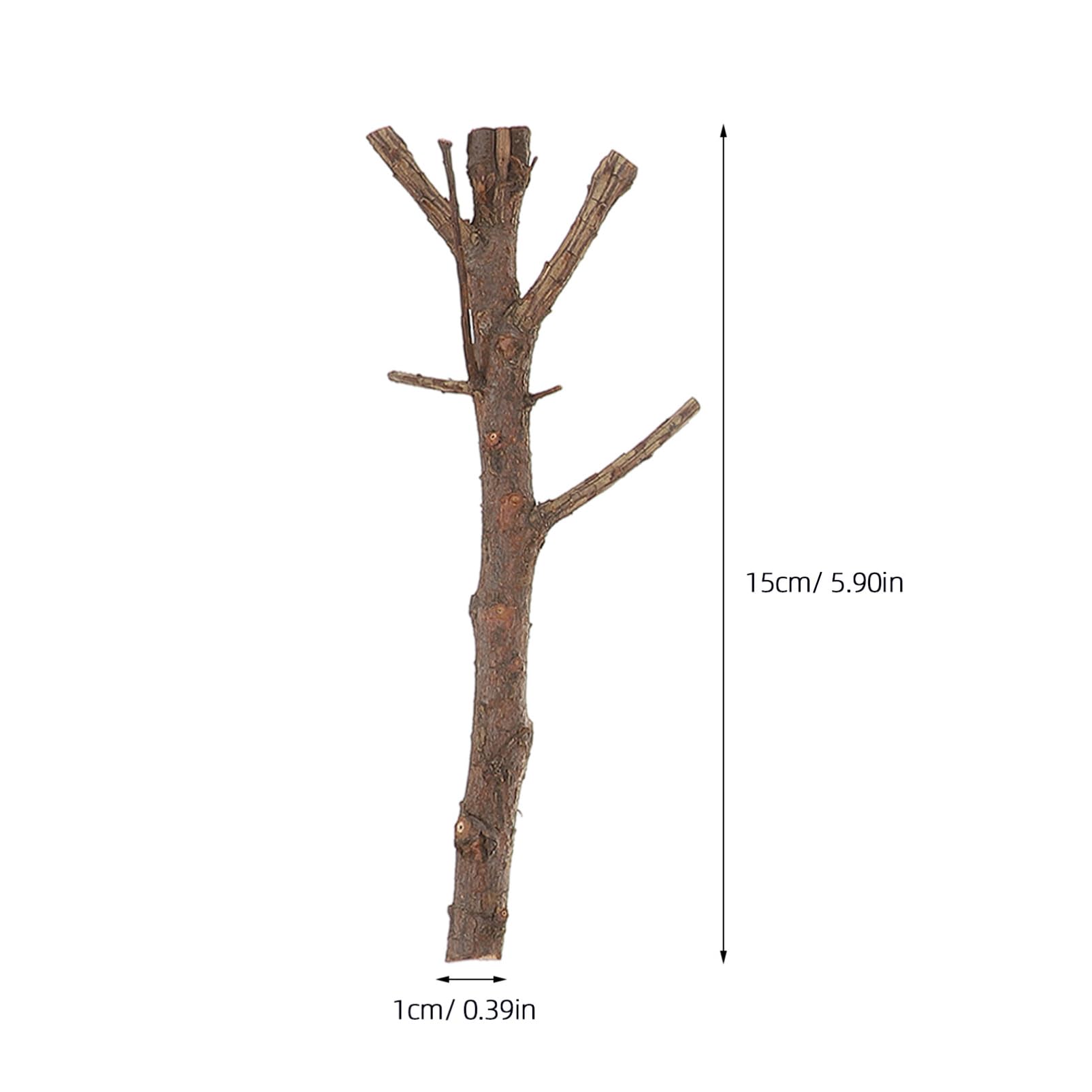 LALAFINA 15Pcs DIY Wooden Sticks for Christmas Crafts Creative Pine Cones and Photo Props for Art Projects Decoration and Crafting Activities