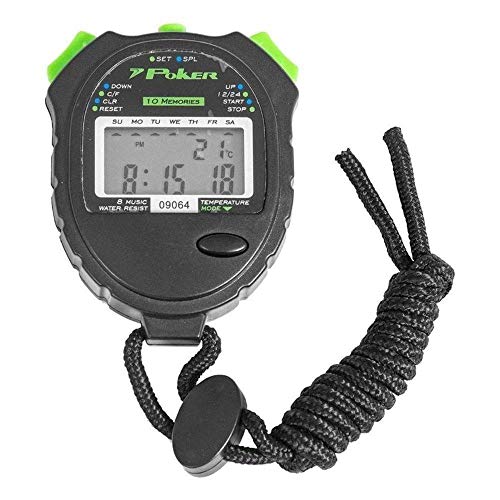 Cronômetro Digital, Poker, Pro Running 10 Voltas