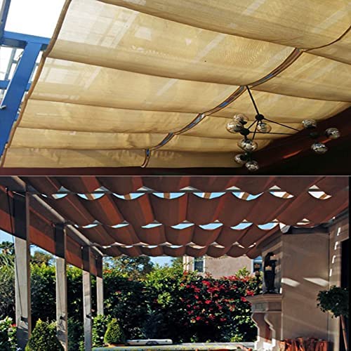 KEAGAN Einziehbares Sonnensegel 1x3.5m - Wasserdicht Mit Ösen Für Garten