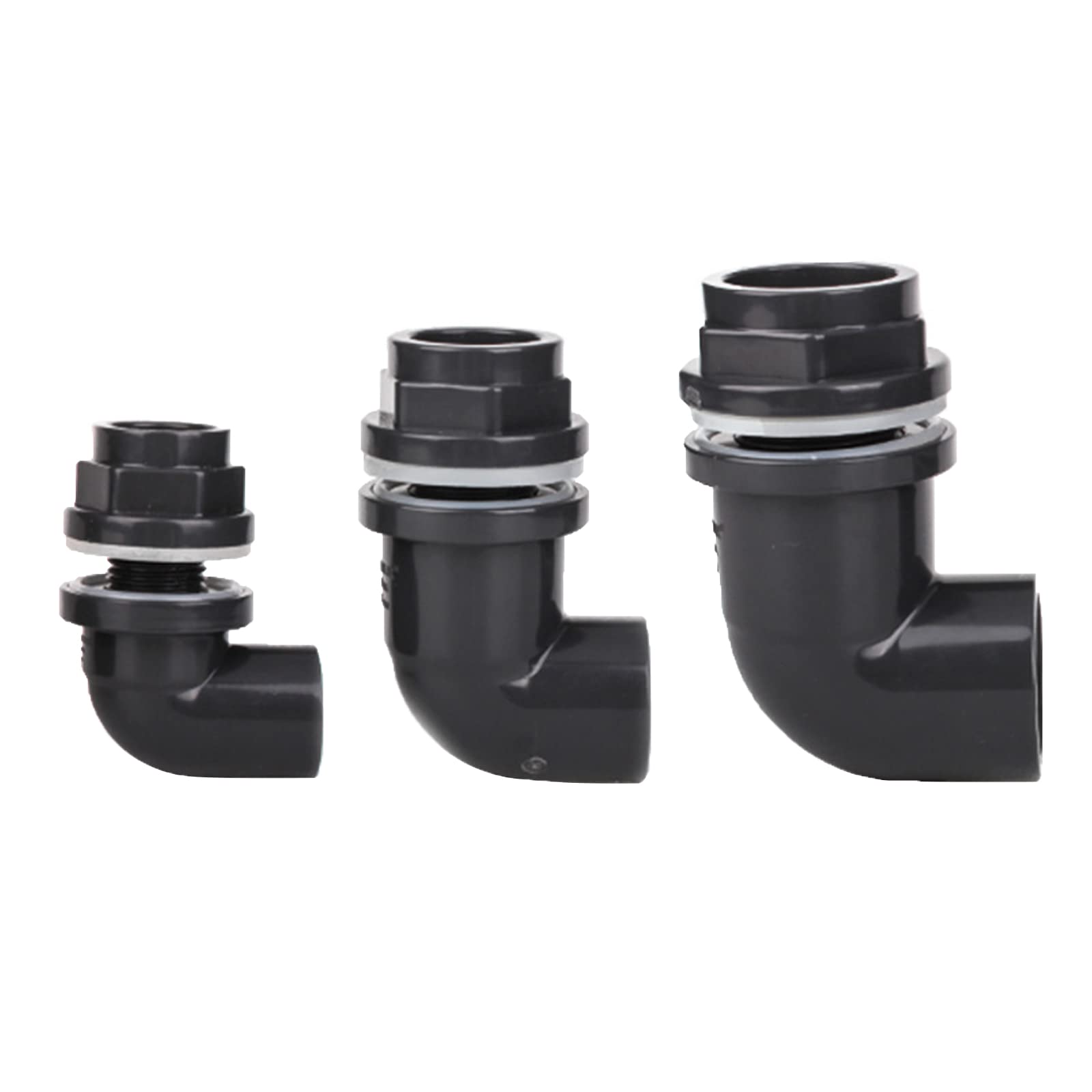 Wassertank-Schlauchadapter | 2 Stück, Für Schlauchgrößen 0,3/0,5/1,5 Cm | Für Aquarium, Regenfass, Eimer