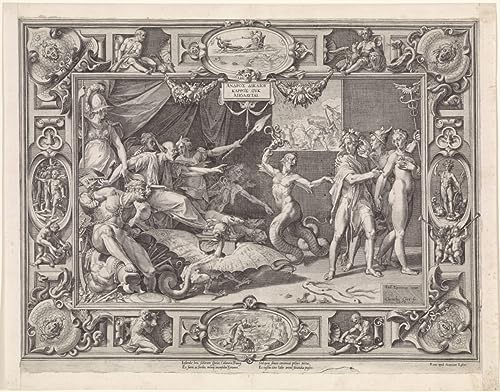 Poster l'aveuglement des Élymes Adriaen Collaert pour salon élégant 50x70 cm
