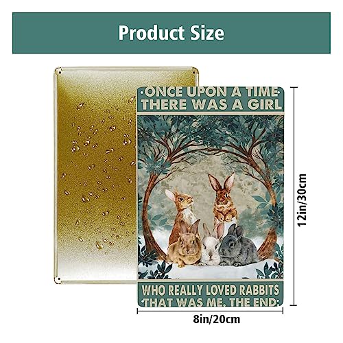 Funny Black Cat Vintage Metal Tin Signs I Do What I Want Wall Decor Lovely Cats Metal Poster Vintage Aluminum Sign (Rabbit) - Image 2