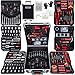 KANWOD Valise a outils 1500 pièces, Kit Bricolage pour Hobby et Travaux Domestiques, Mallette en Aluminium, Caisse a outils pour atelier, maison, Inclus clés à molette, marteau