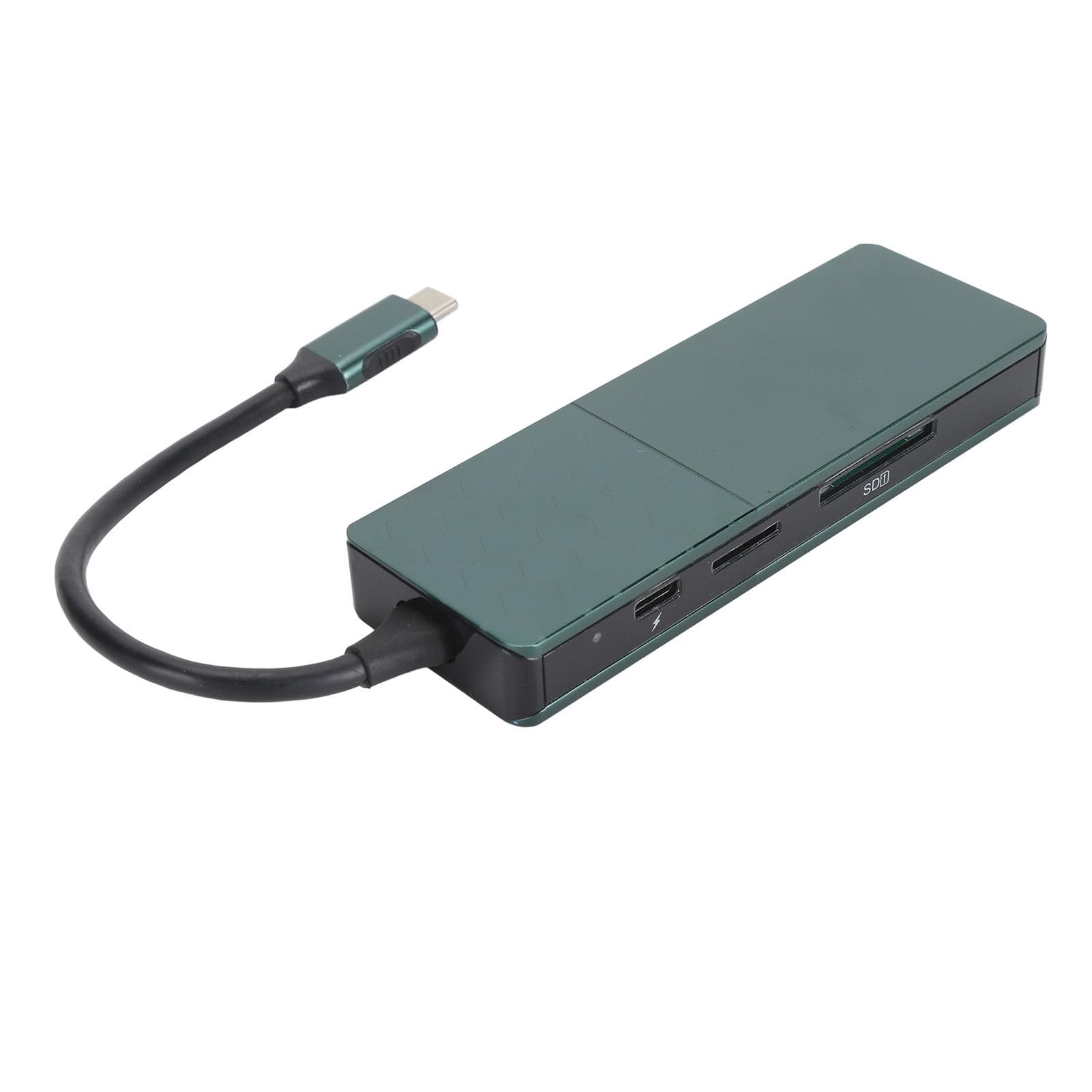 Bewinner Hub USB C 7 W 1, Wieloportowy Adapter ze Stopu Aluminium z 4K, 3 Porty USB 3.0, ładowanie PD 100 W i Czytnik Kart do Laptopa