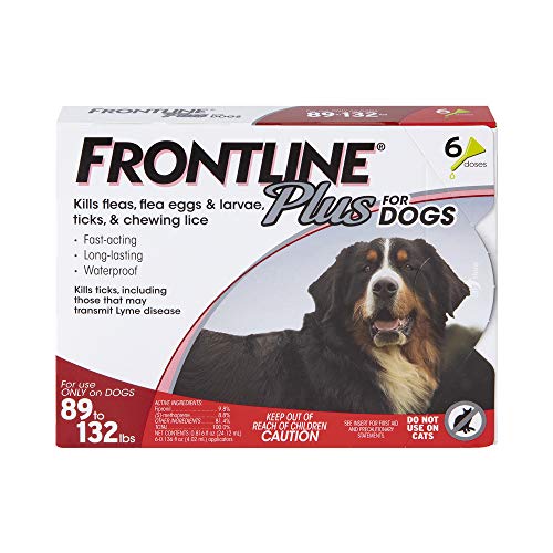 FRONTLINE Plus Flea and Tick Treatment for Dogs (Extra Large Dog, 89-132 Pounds, 6 Doses) - //coolthings.us