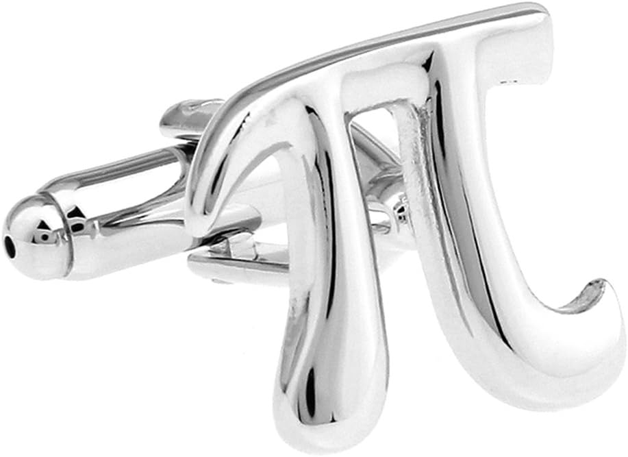 Men's Math physics PI 3.14 π Cufflinks