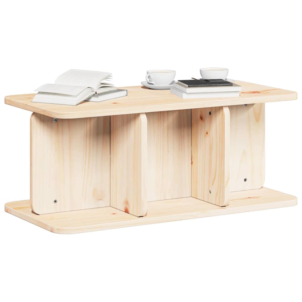 Couchtisch Massivholz Kiefer 80x39,5x33,5 cm Natur