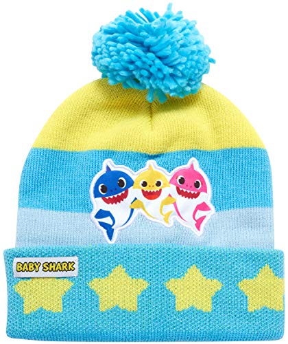 Nickelodeon Boys' Baby Shark Winter Hat and 2 Pairs of Mitten Set (Toddler)3