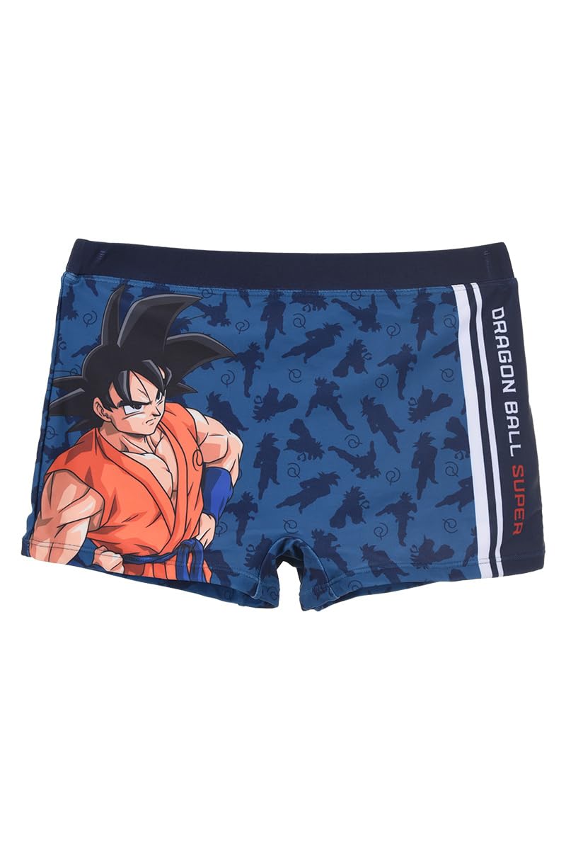 Dragon Ball Z Bañador para Niño, Goku Shorts de Baño Boxer, Bañador de Natación para Adolescentes, Tallas 8 a 14 Años