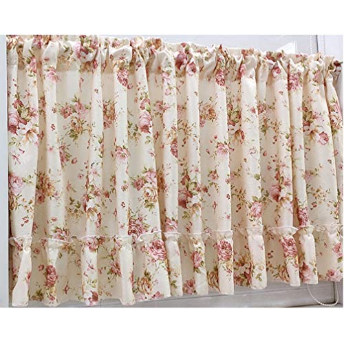 Cortina de café corta y translúcida para ventanas de baño o puertas de paso 7