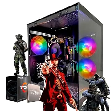 PC GAMER RYZEN 5 3400G, 16GB DDR4, SSD M.2 NVME 500GB, AQUARIO PRETO