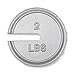 OHAUS 9490T 2 lb Class F Cast Iron Slotted Weight with Traceable Cert.