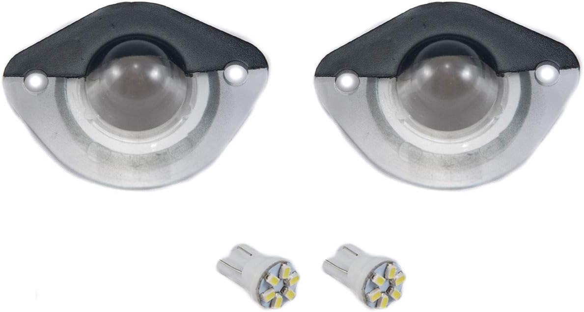 1994-2004 Mustang Rear License Plate Light Lenses Covers with 194 LED Lamp Bulbs