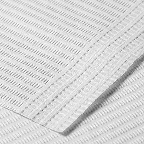 Jmu White Dental Bibs (125 Pcs), Disposable Dental Bibs 3 Ply Tattoo Bibs Tray Covers 13" X 18'' Nail Towels #TOP4