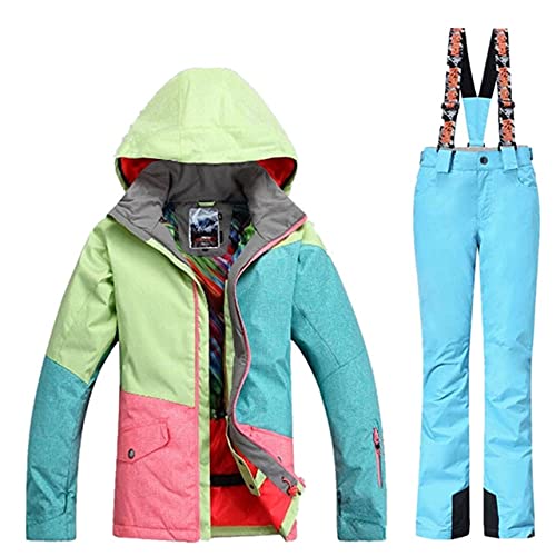 Skianzüge Damen Skianzug Winter Skijacke + Skihose Snowboardjacke Hose...