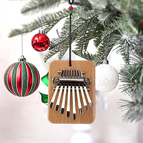 Dssport Mini Kalimba 8 Key Thumb Piano, African Wood Kalimba Thumb Piano For Kids Adults,Finger Piano Kalimba Musical Instruments For Msuic Beginners-Rectangular Shaped #TOP2