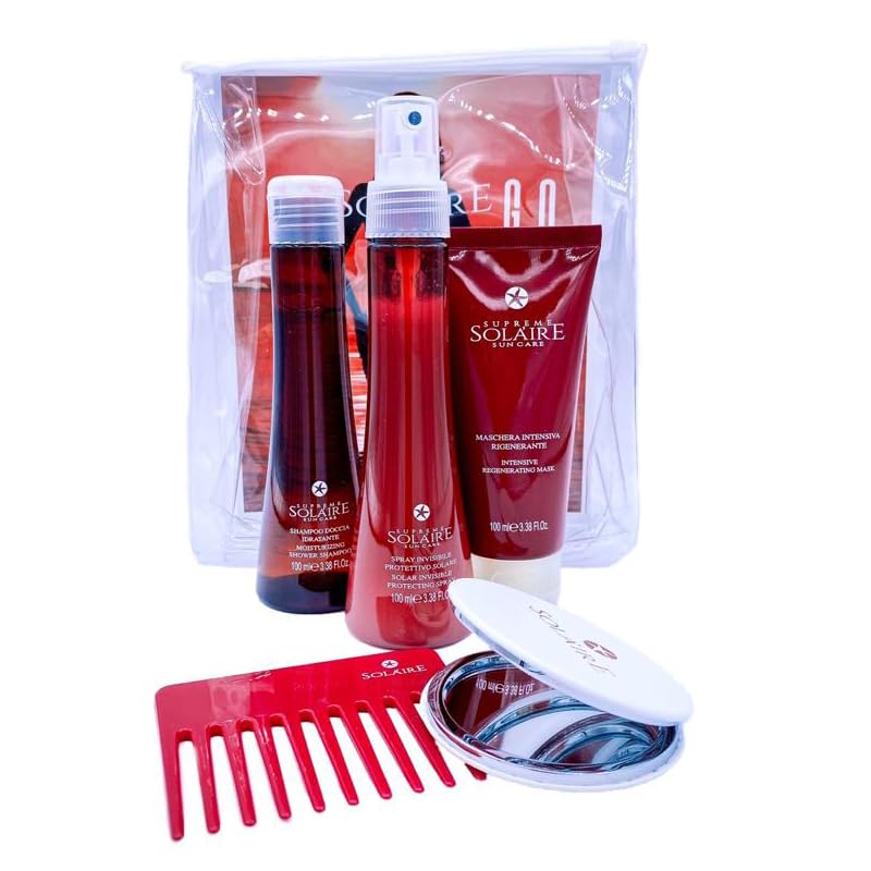 SUN CARE KIT DA VIAGGIO SHAMPOO MASCHERA SPRAY SOLAIRE