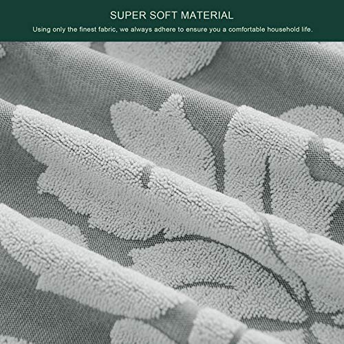 Chun Yi 1 Piece Stretch Sofa Slipcover Jacquard Damask Sofa Cover, Elegant Couch Covers, Durable Furniture Protector For Living Room Kids, Pets(Large,Light Gray) #TOP3