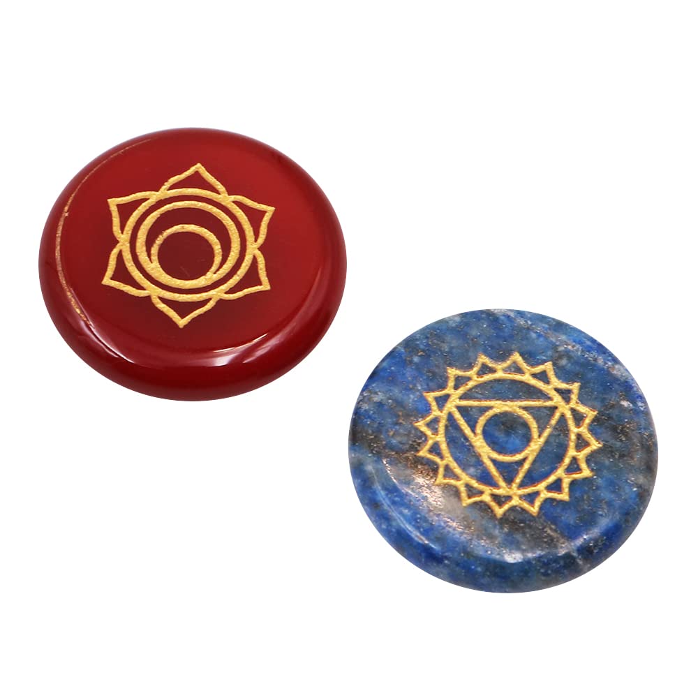 7 SZTUK Naturalne Kryształy Uzdrawiające Kamienie Do Pieczy Chakra-Kryształy Zestaw Kryształowych Prezentów dla Rodziny i Przyjaciół
