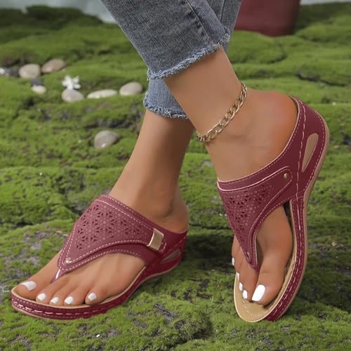 Avylays Orthopedic Sandals For Women Avylays Breathable Mesh Hollow Sports Sandals With Arch Support Comfortable Summer Flip Flops For Beach And Casual Wear3