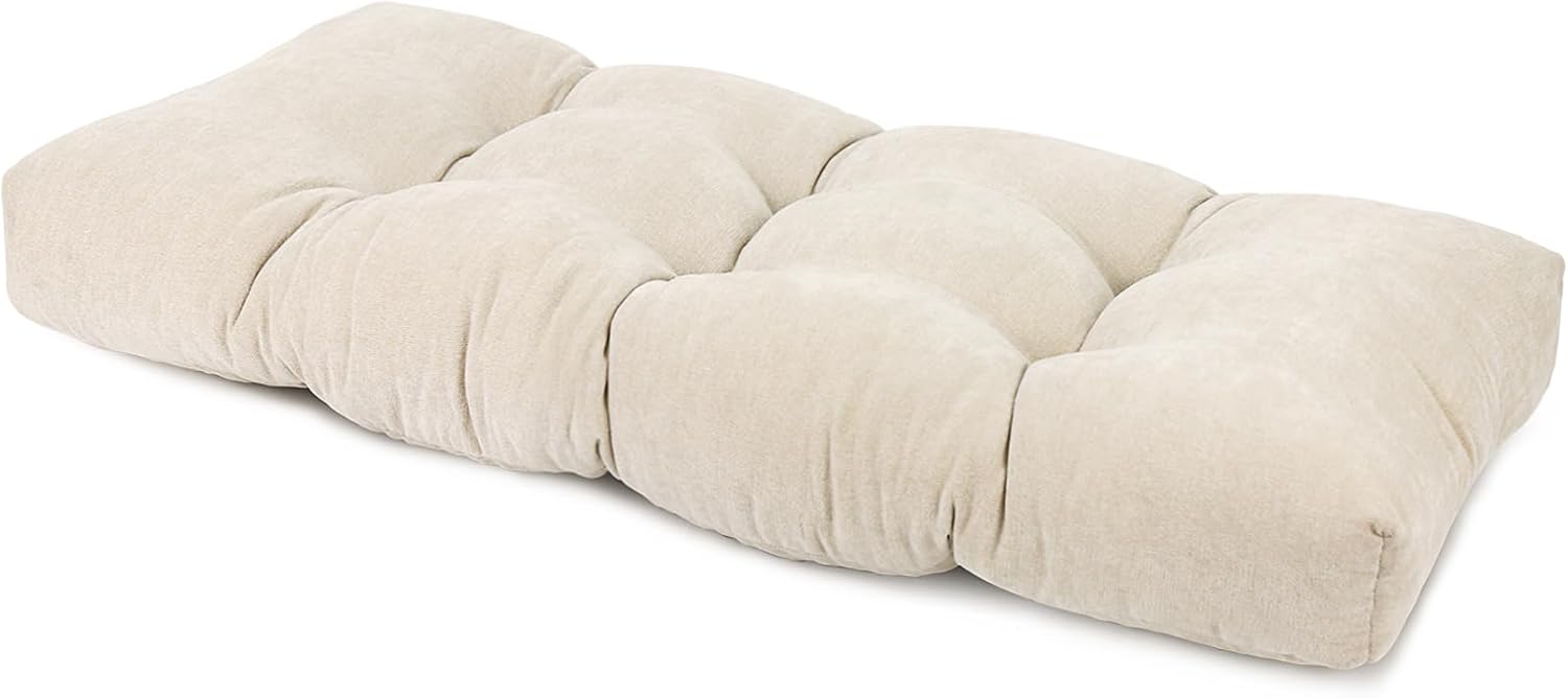 ROFIELTY Bench Cushion Tufted 2 Ties Bench Cushions for Indoor Furniture,for Window seat