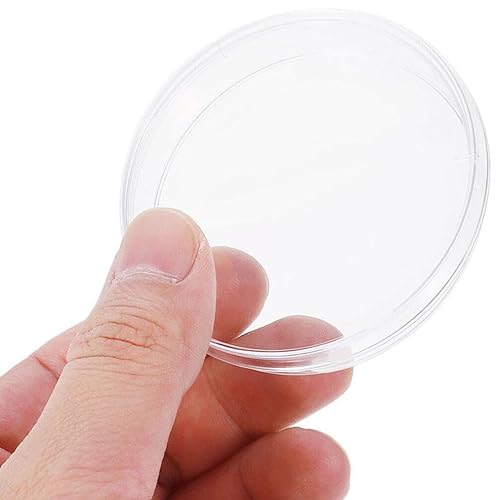 Miniatura 9 de SOLUSTRE 10 placas de petri de laboratorio con tapas placa de cultivo de tejido transparente para experimento de ciencia de laboratorio