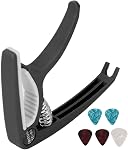 Generic Capo For Acoustic Guitar, Guitar Capos Electric Wide Application Set Electric (Black)