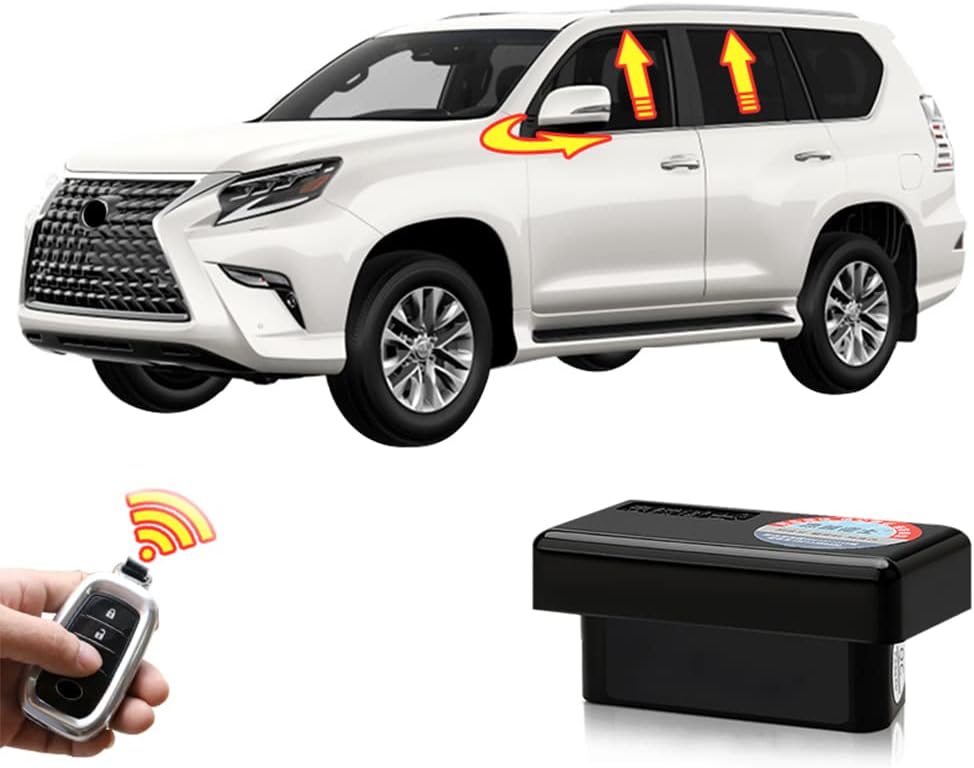 Remote Auto Window Open Closer + Door Speed Lock Kit + Side Rearview Mirror Folder Unfold OBD Module for Lexus GX460 GX400 2010-2019 lexus gx460 accessories (2010-2019)