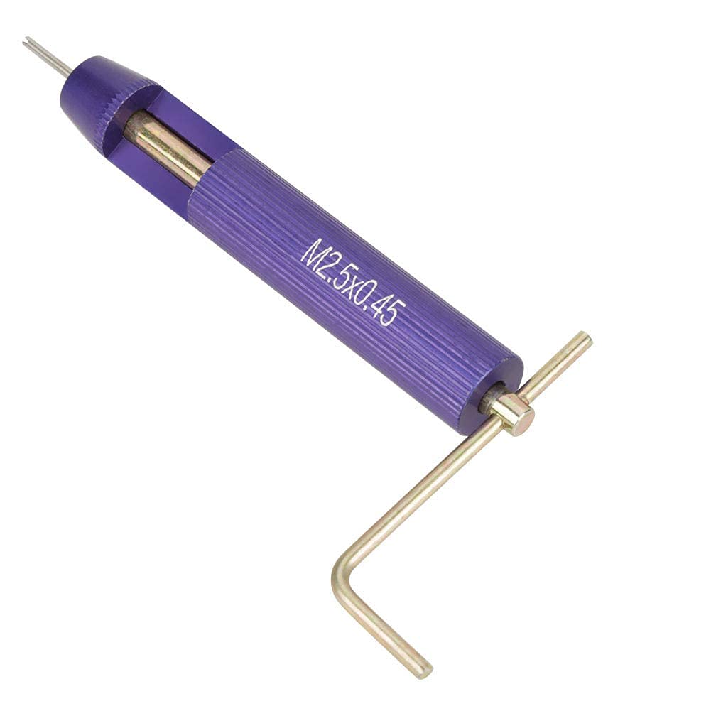 Kit Di Inserti Filettati Elicoidali In Acciaio Inossidabile M2.5 - Confezione Da 50 Pezzi Con Attrezzo Incluso - Per Metalli Morbidi Come Alluminio E Magnesio