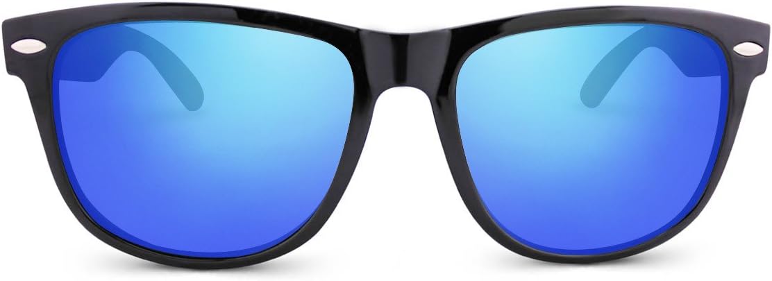 Treehut Wooden Bamboo Sunglasses Temples Classic Retro Square Wood Sunglasses