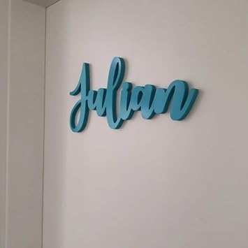 MXN Wooden Name Sign Custom Name Sign Personalized Nursery Decor Wall Decor Baby Name Sign for Nursery Custom Gifts 25x15X0.5cm,black, MX2459-3