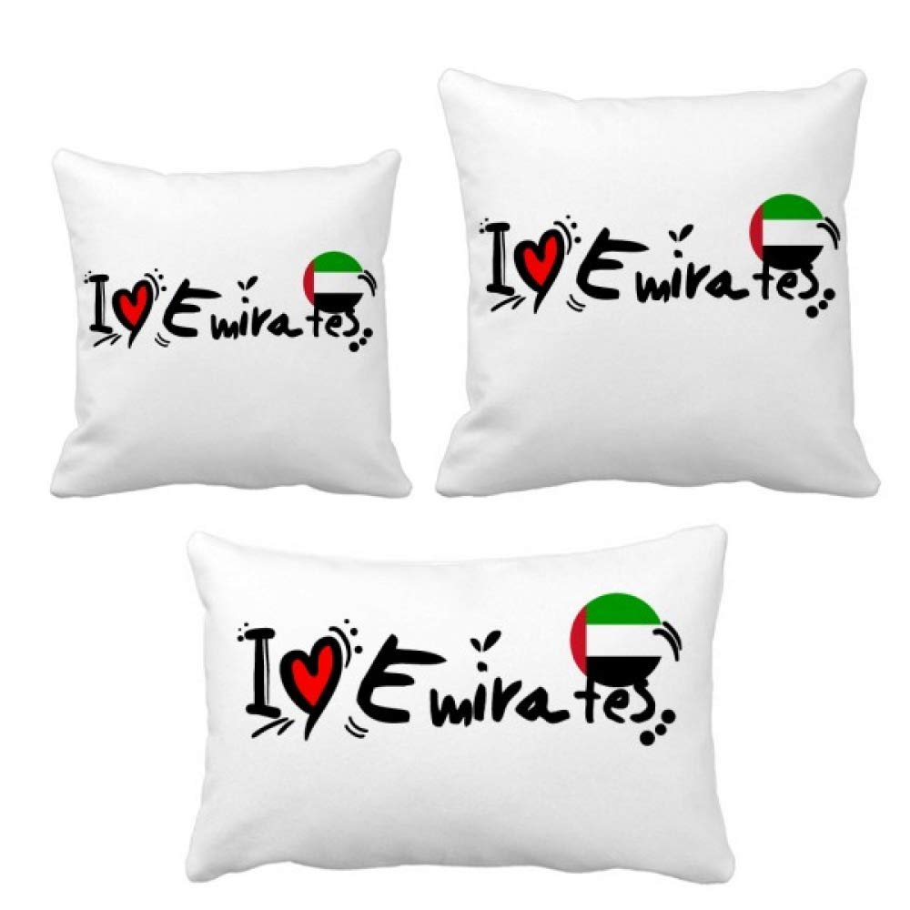 Coussin amour coeur Émirats pavillon déco canapé salon