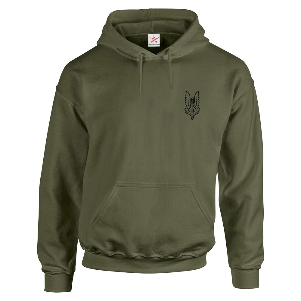 Star and StripesArmy SAS Special Air Service Unit Print Hooded Sweatshirts British Army Hooded Sweatshirt
