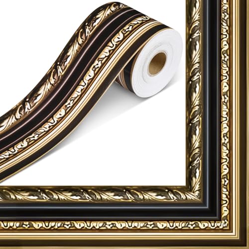 Gold Frame Bulletin Board Border Die-Cut Border Trim, Straig...