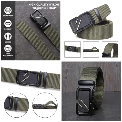Image of TPM UrbanForce Combo Belt for Men - Pack of 2 Nylon Belts with Premium Metal Buckles | Adjustable, Durable & Stylish for Casual, Outdoor & Daily Wear | Gift Box