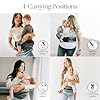 Tushbaby Original Hip Seat Baby Carrier for Babies & Toddlers up to 45 lbs, Safety Certified, Lightweight No-Foam Design with Storage & Nursing Support, Grey #5