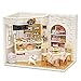 Produktbild Puppenhaus Miniatur DIY Model Kit Abdeckung Kuchen Tagebuch Bäckerei-Geschäfts-Speicher-Katzen-Liebe Mini3d Handcraf Haus des kreativen Geschenk