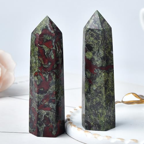 Piedra de Sangre de Dragón en Prisma Natural de 70mm Ideal como Regalo DIY Místico 7