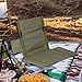 Aymzbd Outdoor Camping Backrest Floor Backrest Chair with Carrying Bag Folding Foldable Chair Pad for Picnic Lawn Fishing Trekking, Green
