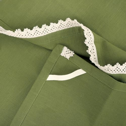 Image of FINGERCRAFT Kitchen Cloth 100% Soft High GSM Cotton Fabric Kitchen Towel, 20 x 30 Inches Perfect Size for Kitchen Uses, Set of 6, Multipurpose Use as Dish Towel, Bar Towel (Olive)