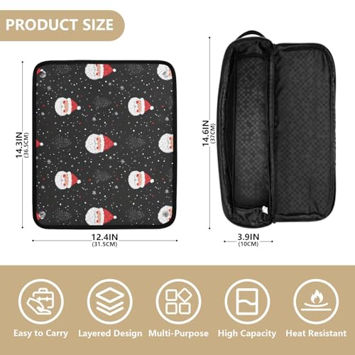 Bolsa de viaje resistente al calor para herramientas de cabello con base resistente para planchas y rizadores miniatura 4